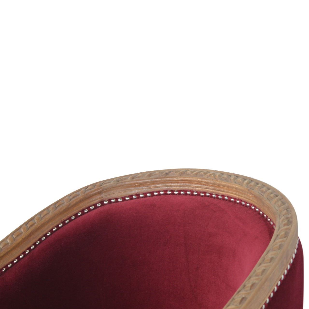 Wine Red Velvet Occasional Chair - Luxe Home Comforts