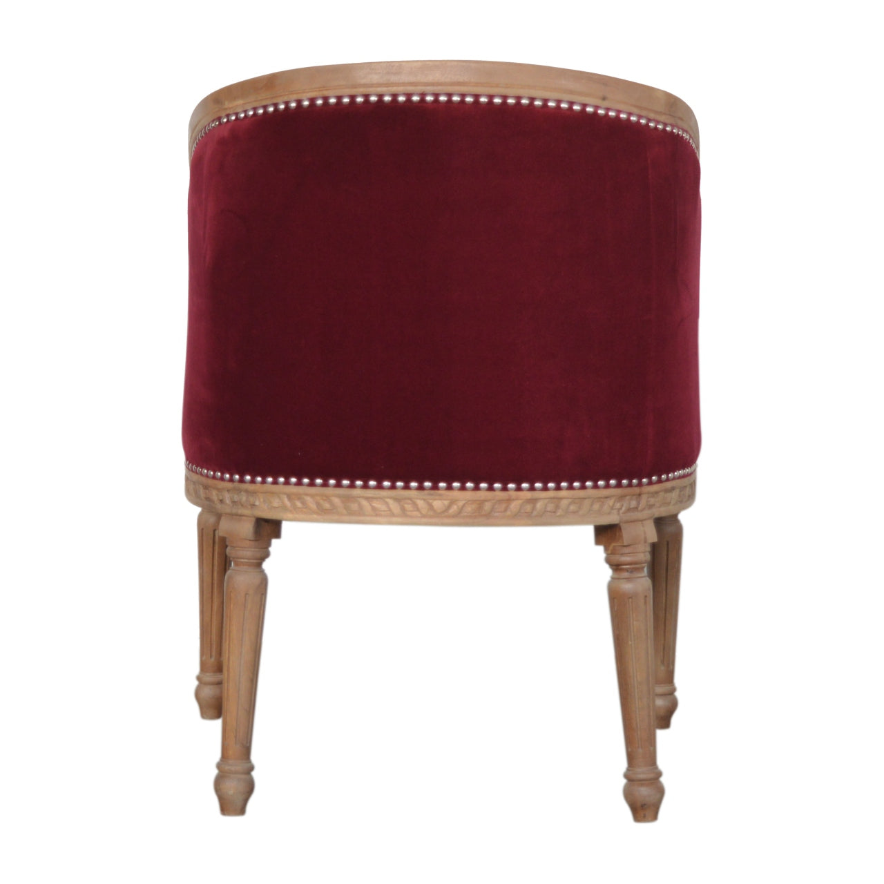 Wine Red Velvet Occasional Chair - Luxe Home Comforts