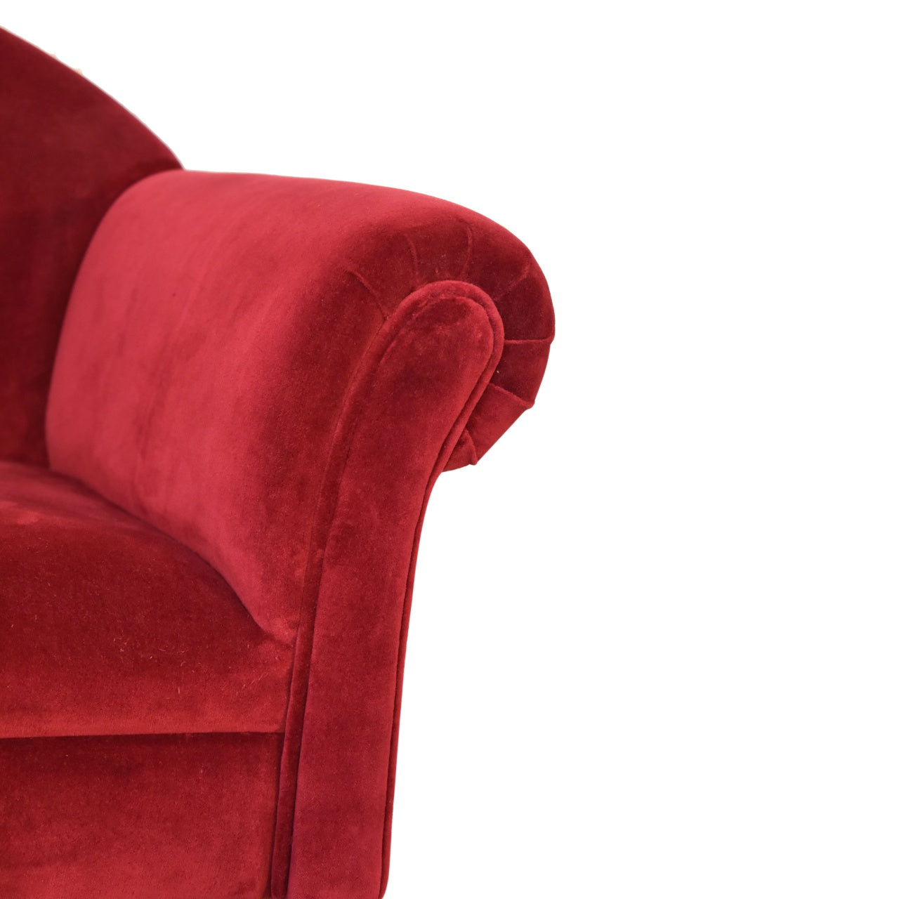 Wine Velvet Nordic Style Armchair - Luxe Home Comforts