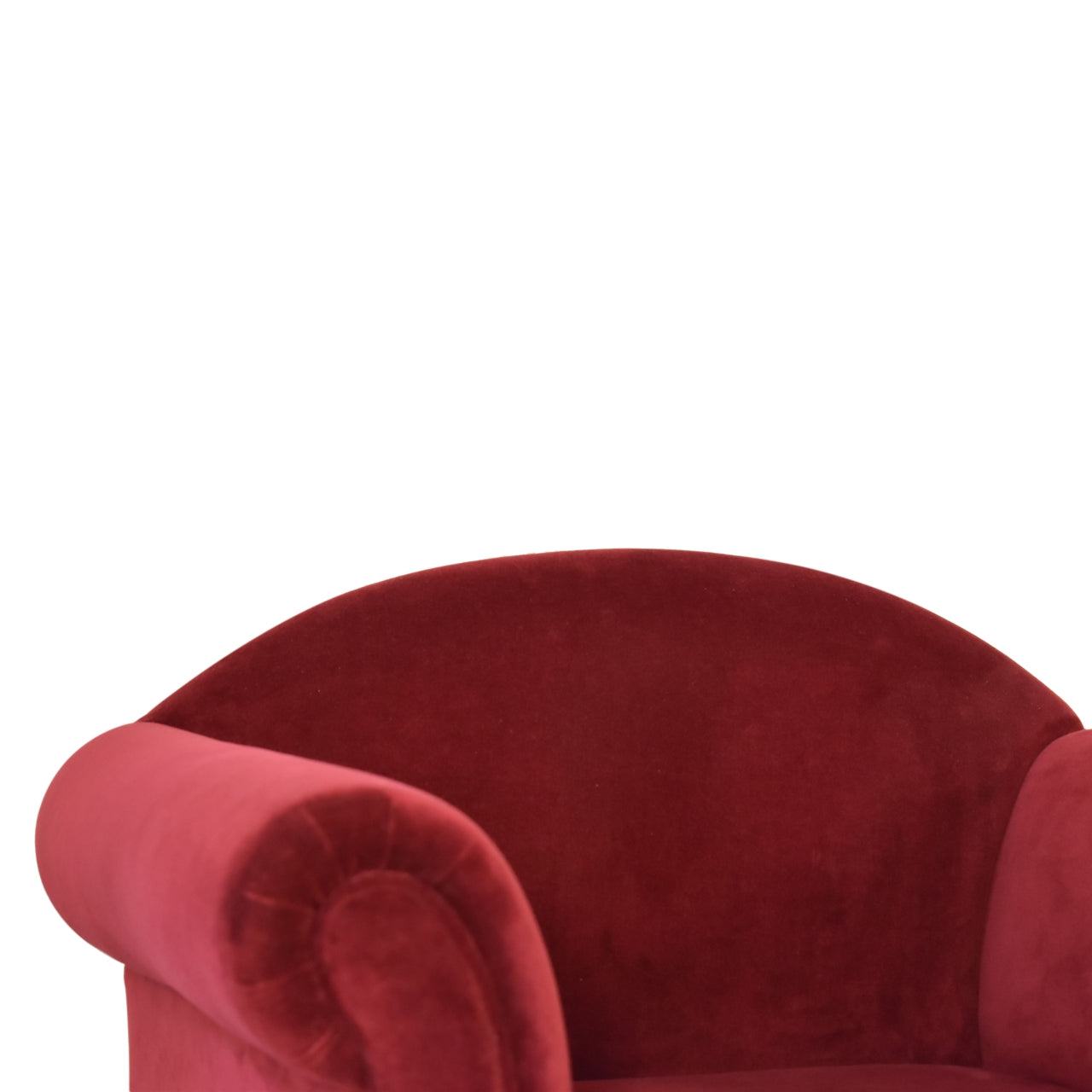 Wine Velvet Nordic Style Armchair - Luxe Home Comforts