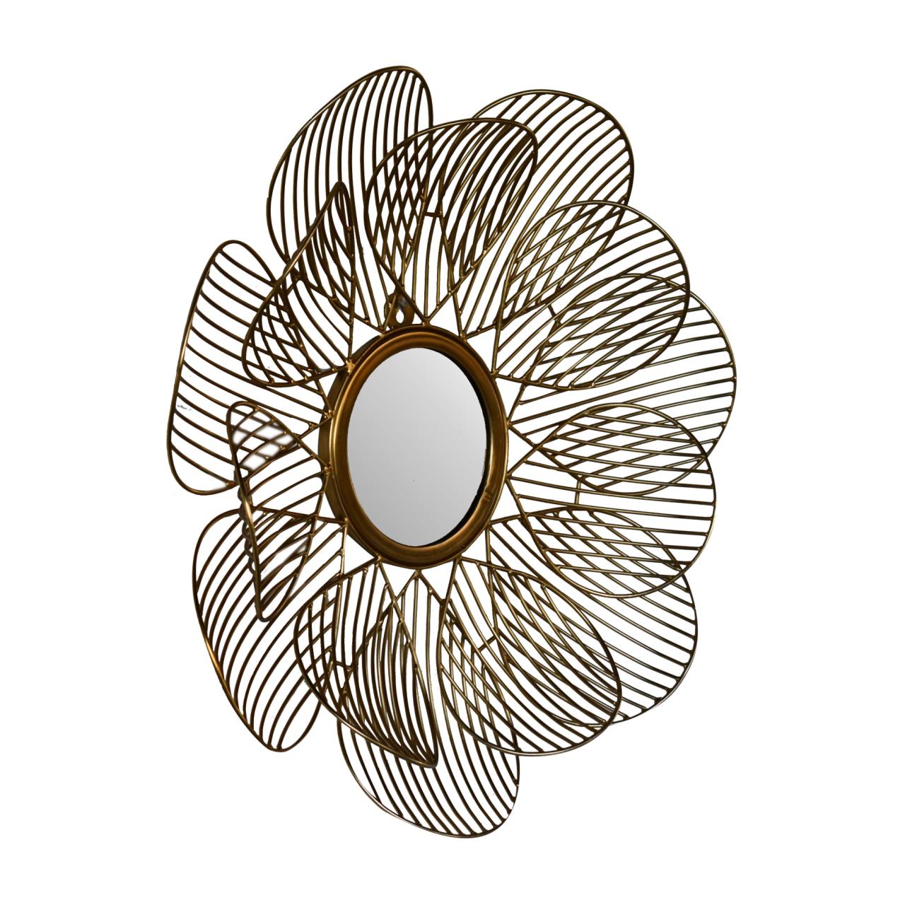 Wired Flower Mirror - Luxe Home Comforts