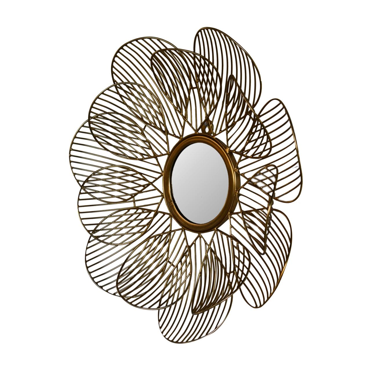Wired Flower Mirror - Luxe Home Comforts
