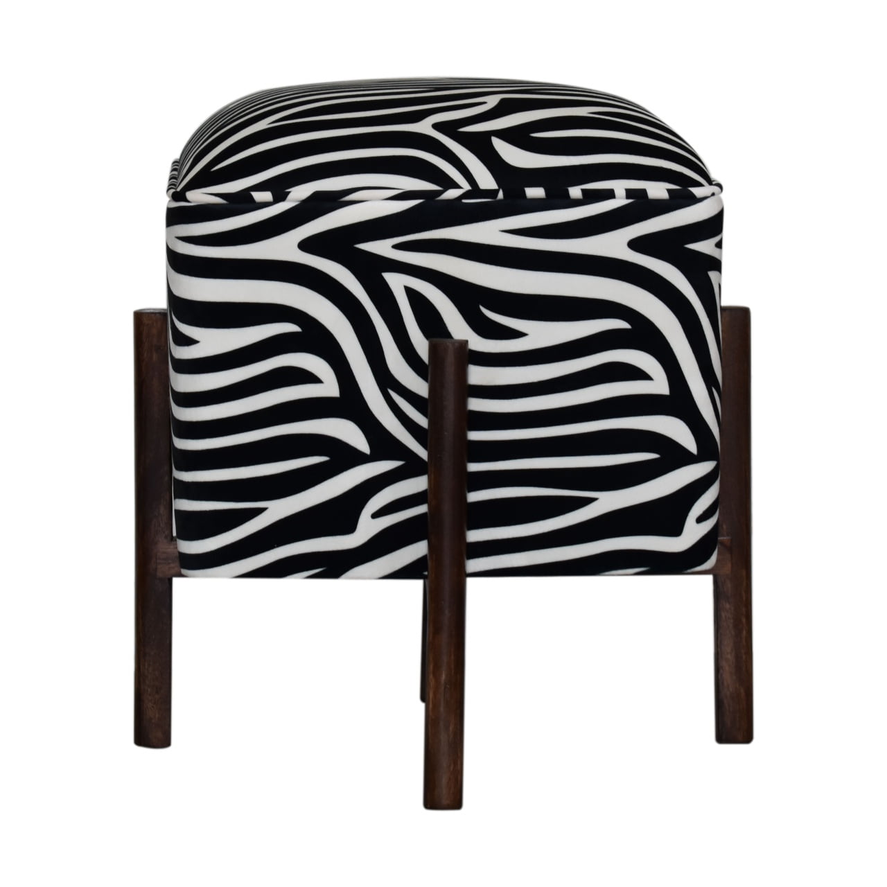 Zebra Footstool - Luxe Home Comforts