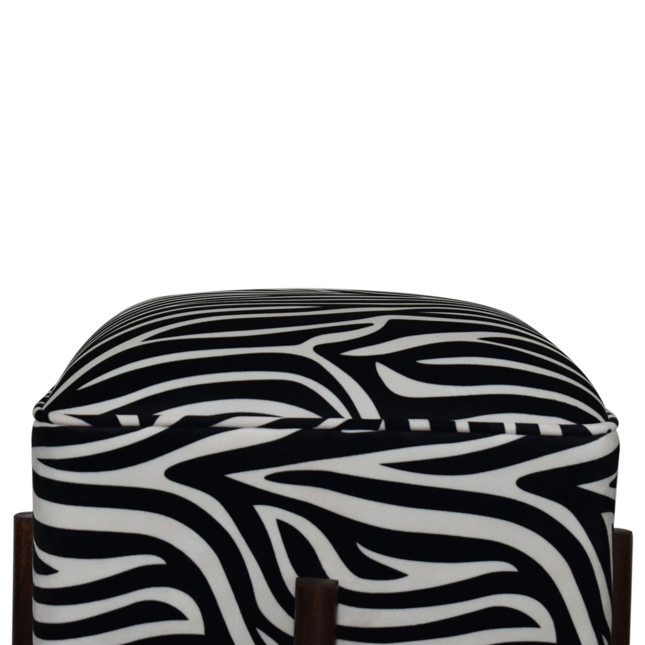 Zebra Footstool - Luxe Home Comforts