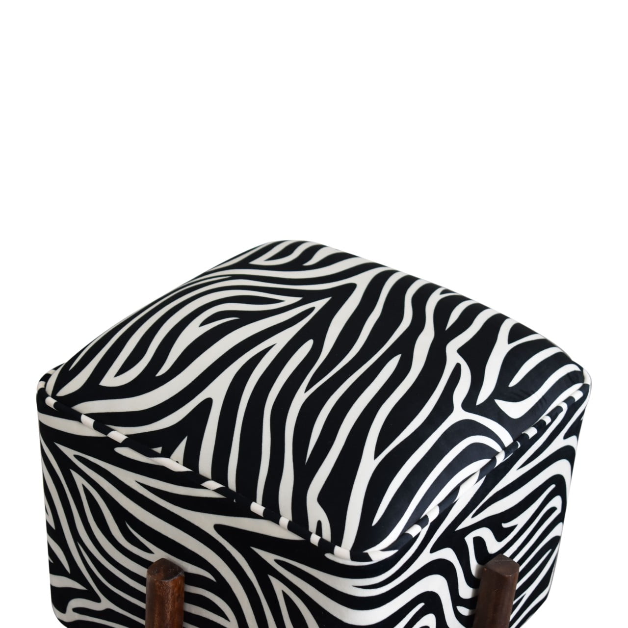 Zebra Footstool - Luxe Home Comforts