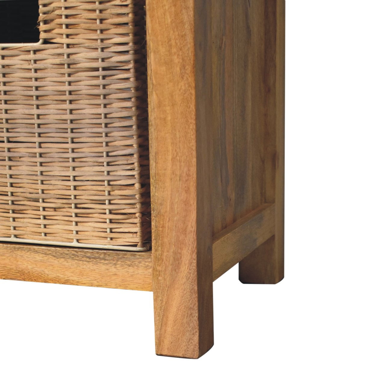 Rattan Basket Linen Bench - Luxe Home Comforts