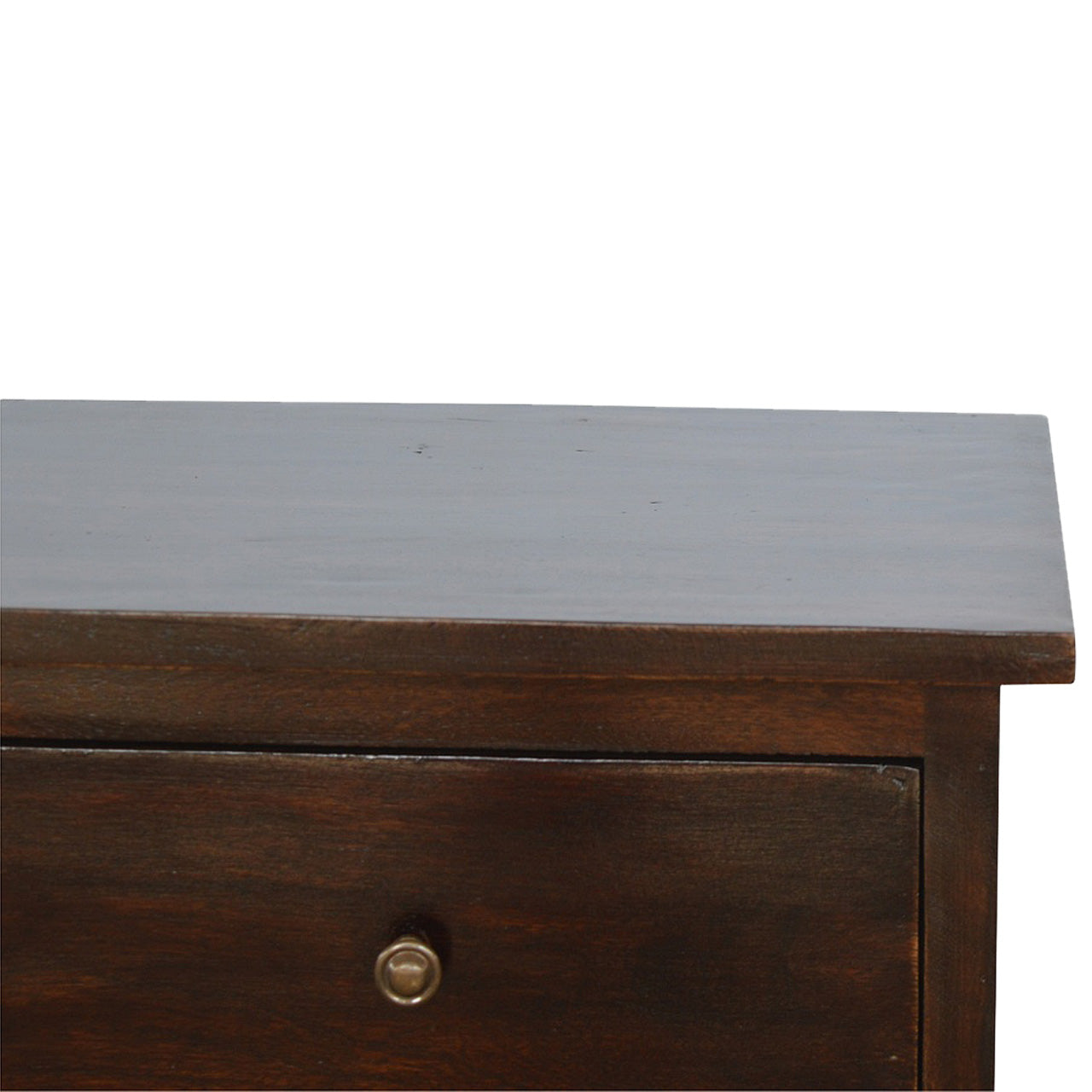 Walnut 2 Drawer Nordic Bedside Table