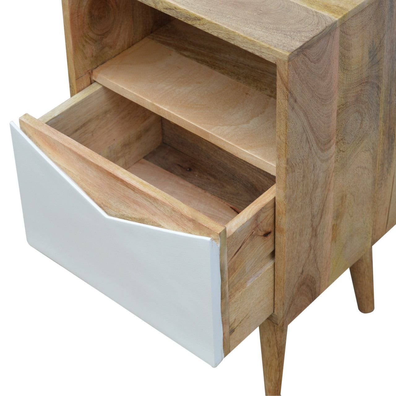 White Envelope Bedside Table