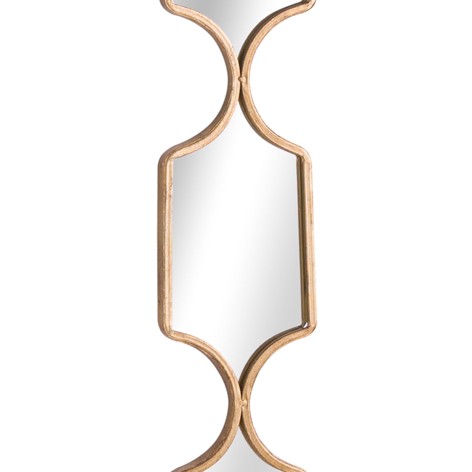 Square Decorative Hanging Collage Mirror In Gold - Luxe Home Comforts