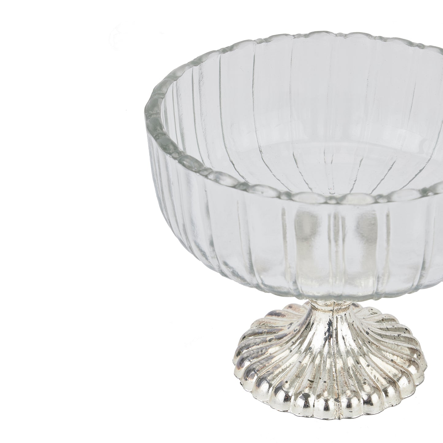 Small Fluted Glass Display Bowl - Luxe Home Comforts