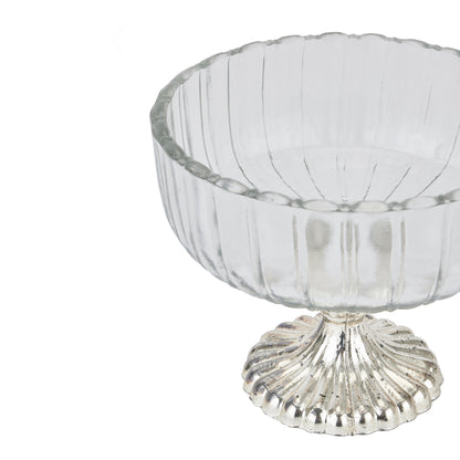 Small Fluted Glass Display Bowl - Luxe Home Comforts