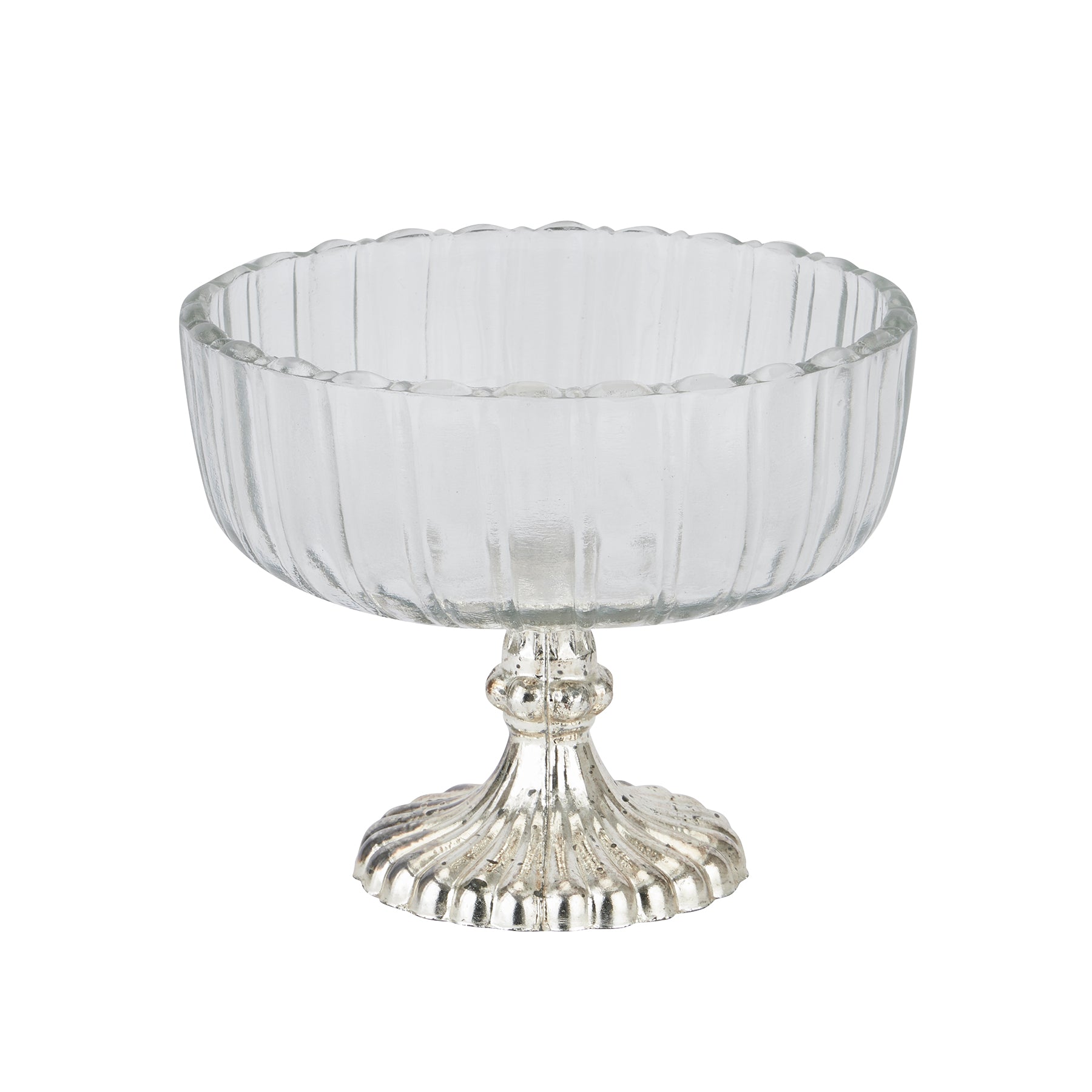 Small Fluted Glass Display Bowl - Luxe Home Comforts