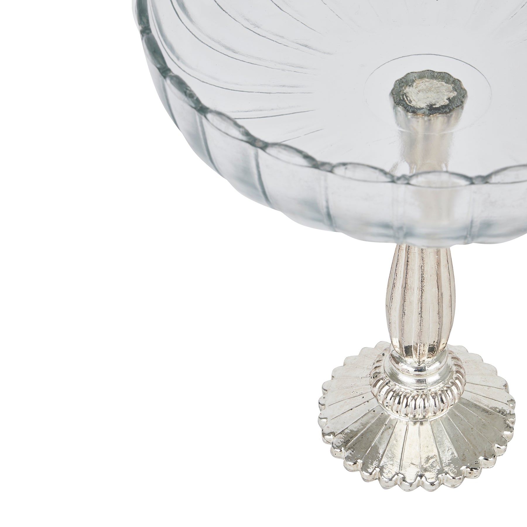 Large Fluted Glass Display Bowl - Luxe Home Comforts