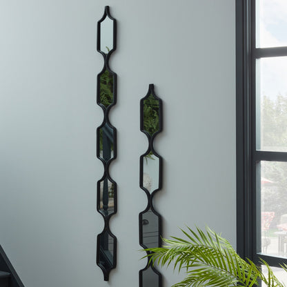Square Decorative Hanging Collage Mirror In Black - Luxe Home Comforts
