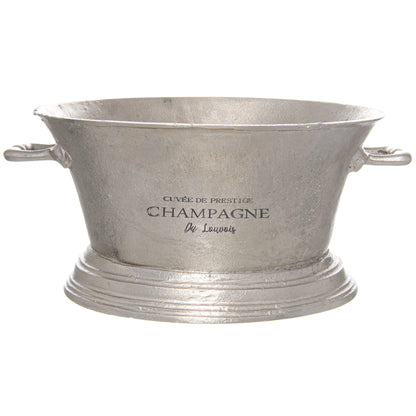 Large Antique Pewter Champagne Cooler - Luxe Home Comforts