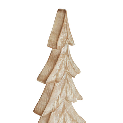 Carved Wood Large Christmas Tree - Luxe Home Comforts