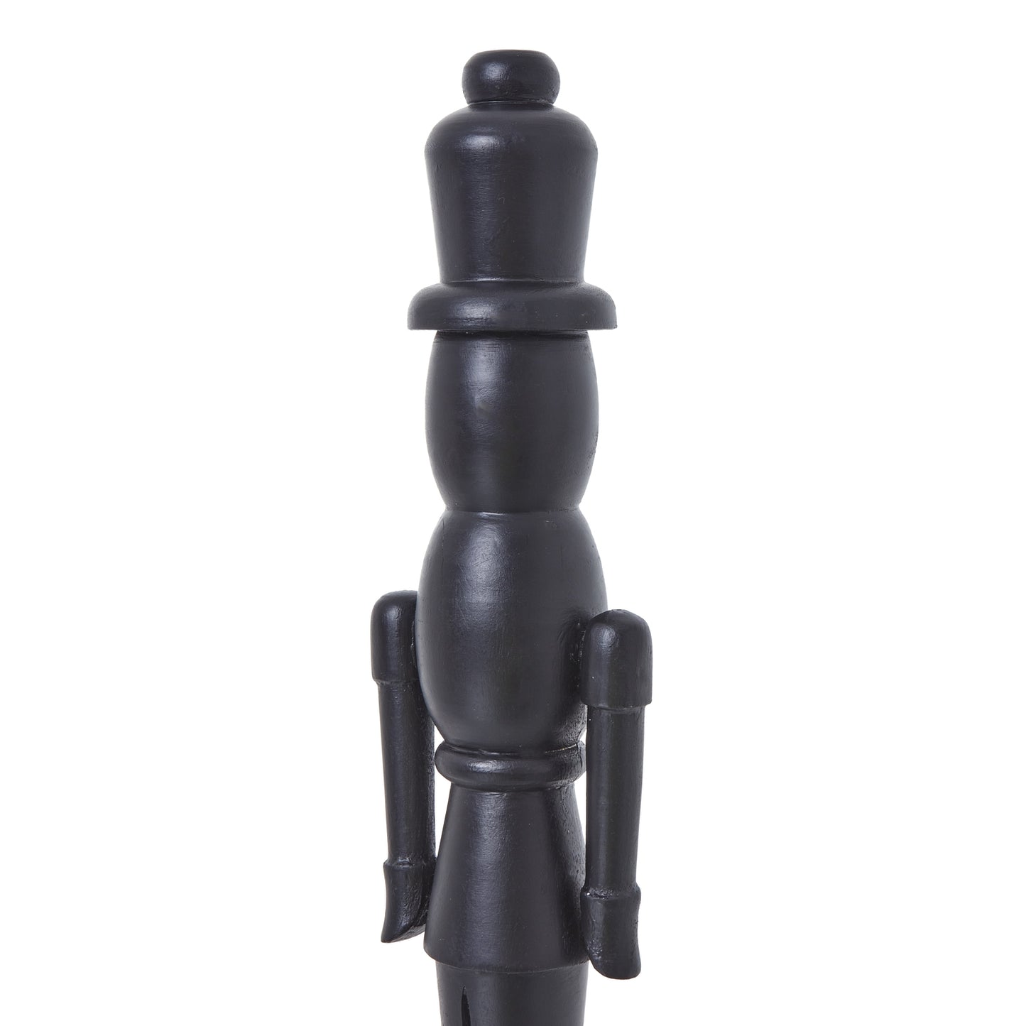 Minimalist Black Wooden Nutcracker Decoration - Luxe Home Comforts