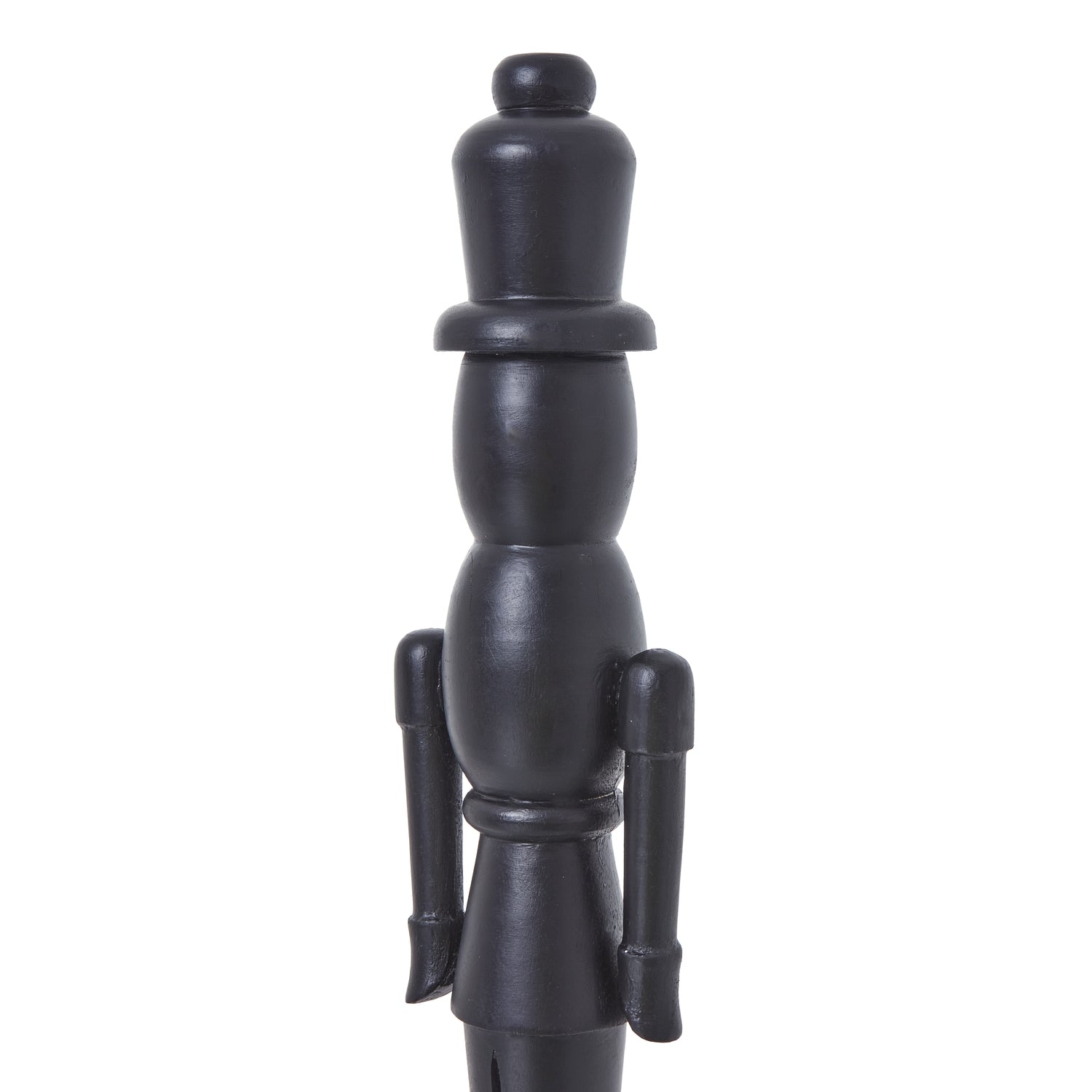 Minimalist Black Wooden Nutcracker Decoration - Luxe Home Comforts