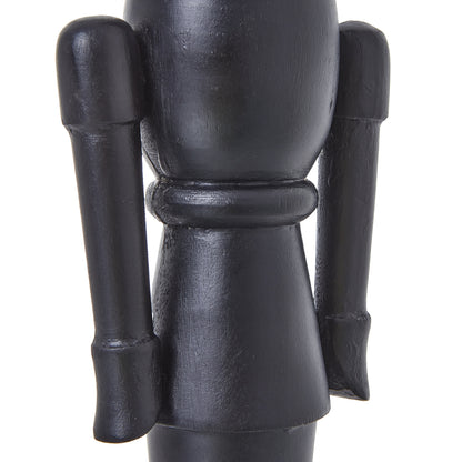 Minimalist Black Wooden Nutcracker Decoration - Luxe Home Comforts