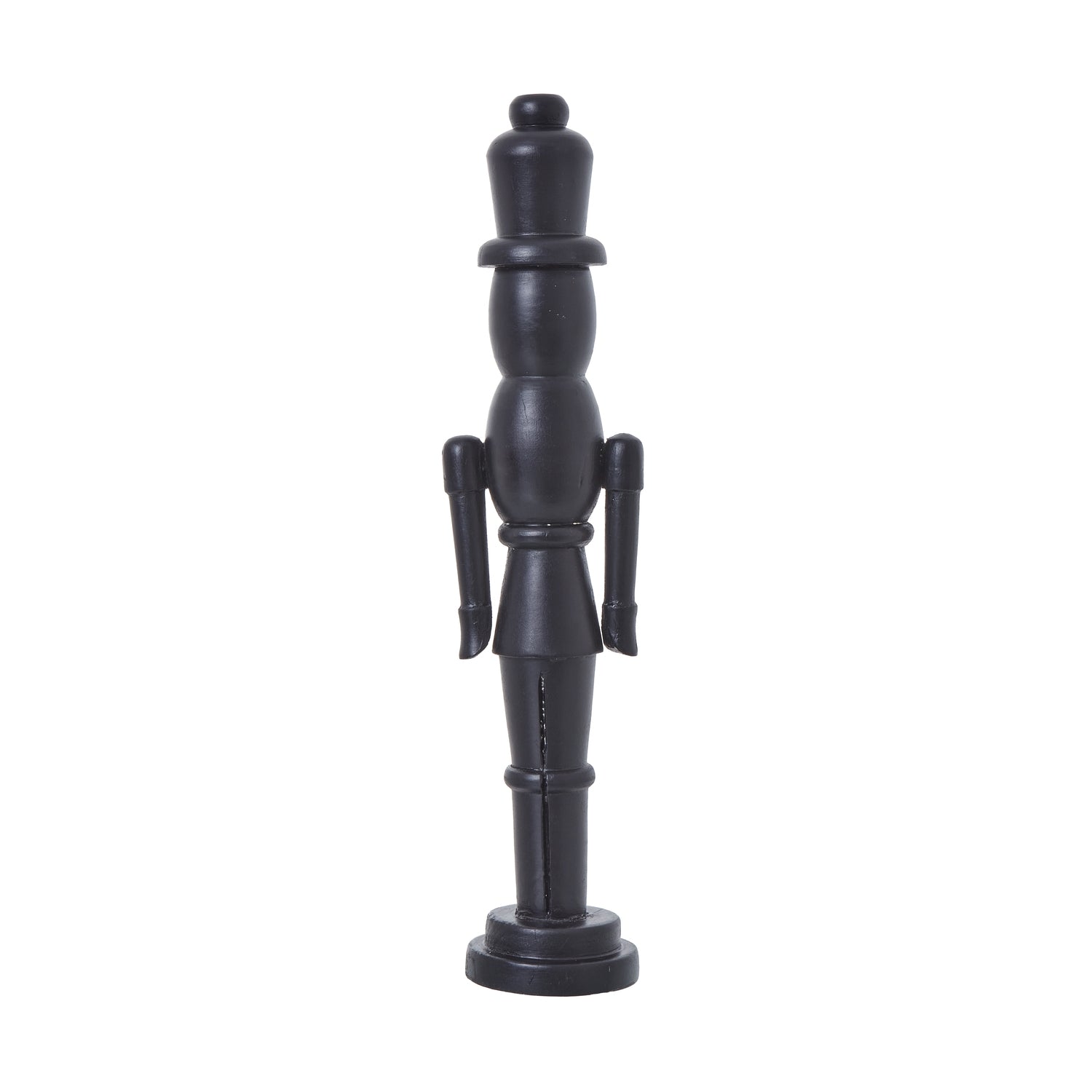 Minimalist Black Wooden Nutcracker Decoration - Luxe Home Comforts