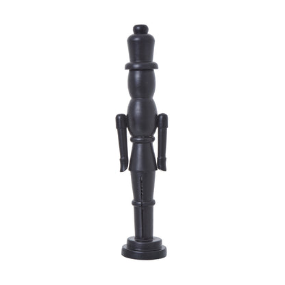 Minimalist Black Wooden Nutcracker Decoration - Luxe Home Comforts