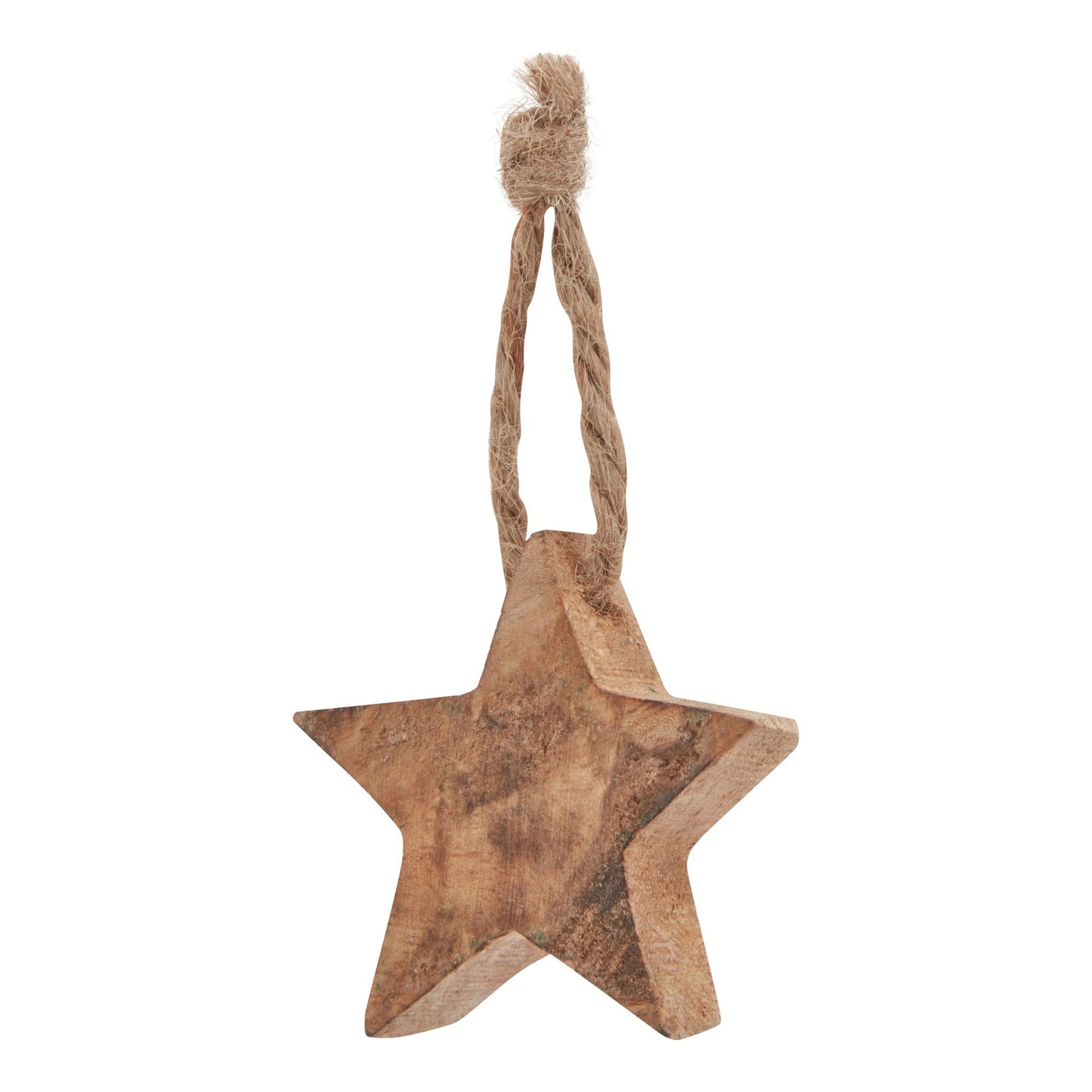 Pack Of 90 Wooden Star Hanging Decorations - Luxe Home Comforts
