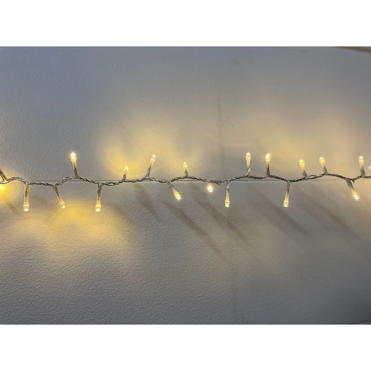13.6m/44ft 6in Plug In LED Warm White Christmas String Light - Luxe Home Comforts