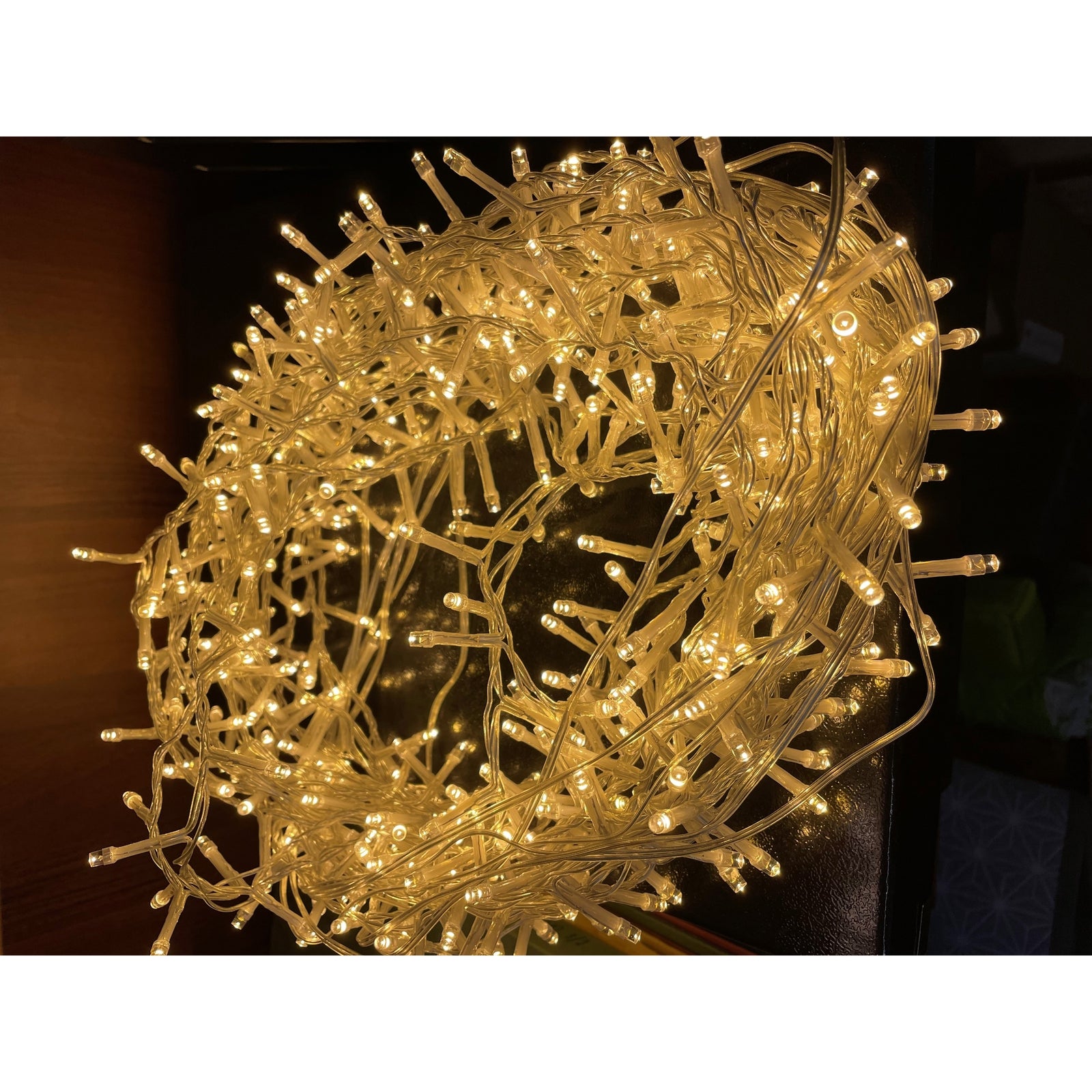 13.6m/44ft 6in Plug In LED Warm White Christmas String Light - Luxe Home Comforts