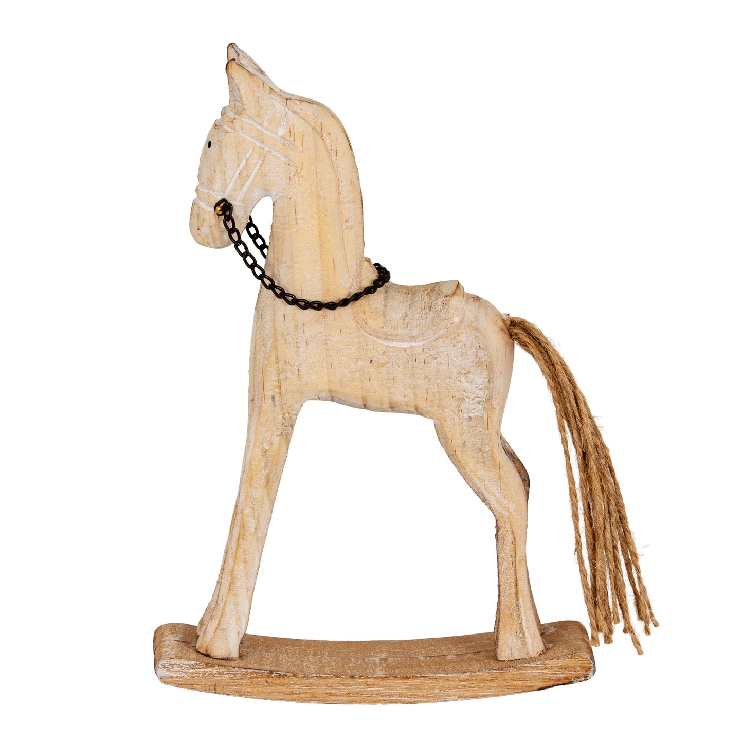 Natural Rustic Rocking Horse - Luxe Home Comforts