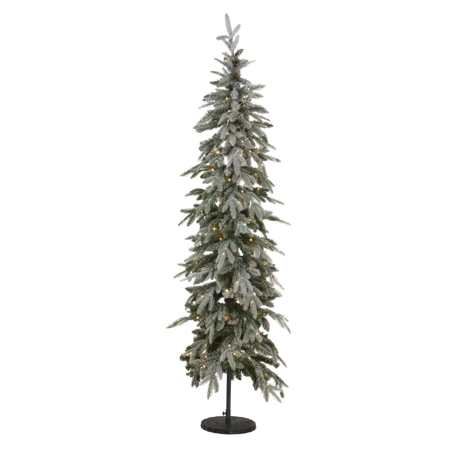Slim Snowy Woodland Pre-Lit 200 Led Christmas Tree - Luxe Home Comforts