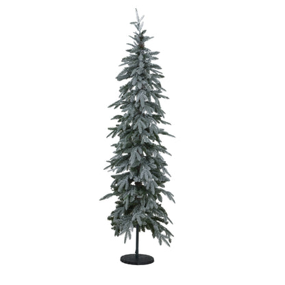 Slim Snowy Woodland Pre-Lit 200 Led Christmas Tree - Luxe Home Comforts