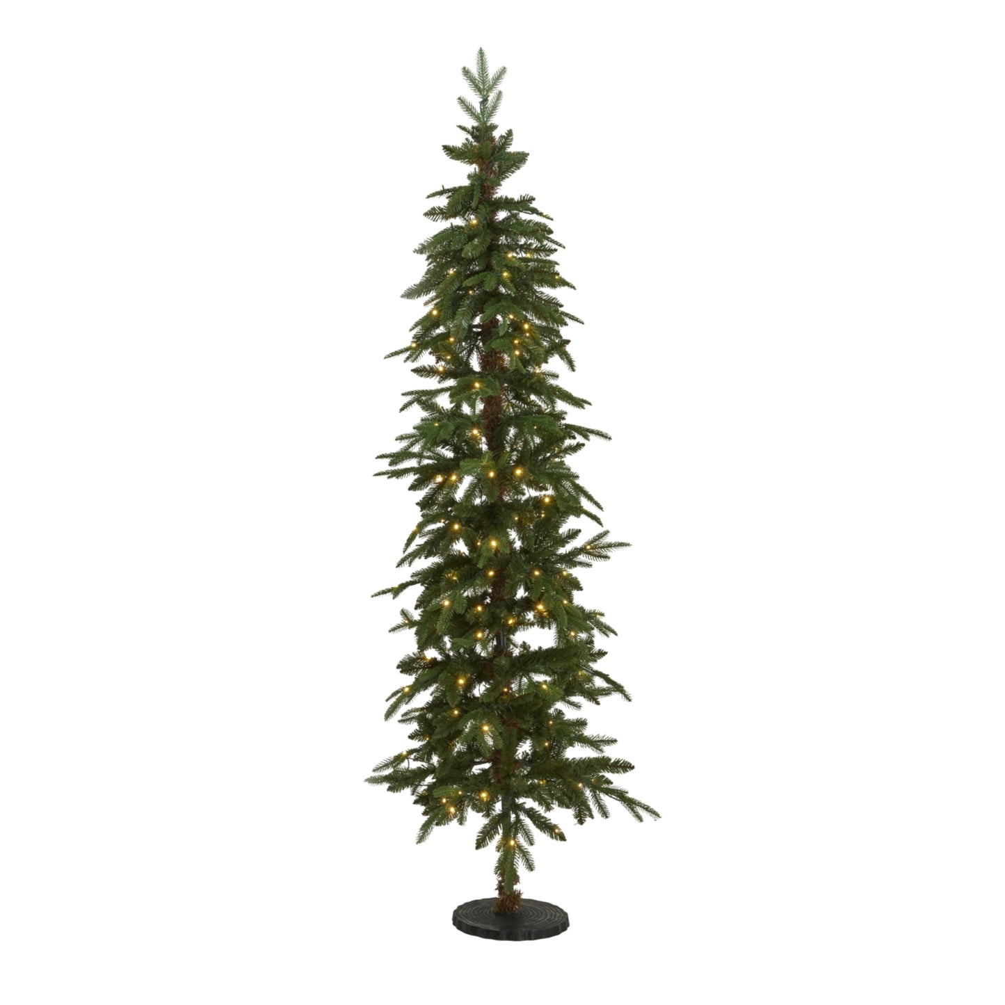 Slim Green Woodland Pre-Lit 200 Led Christmas Tree - Luxe Home Comforts