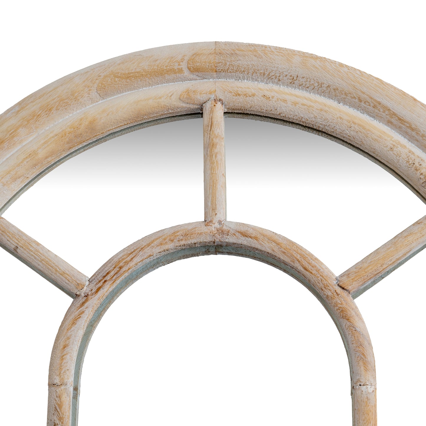 Washed Wood Tall Arched Mirror