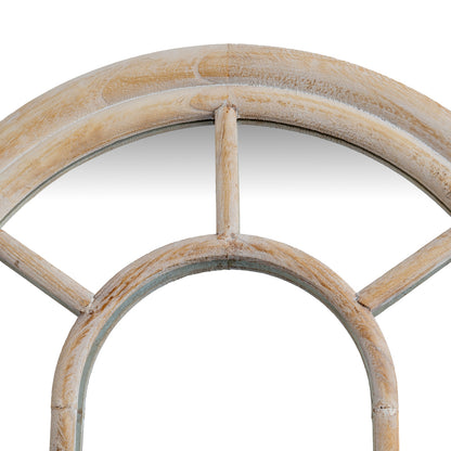 Washed Wood Tall Arched Mirror