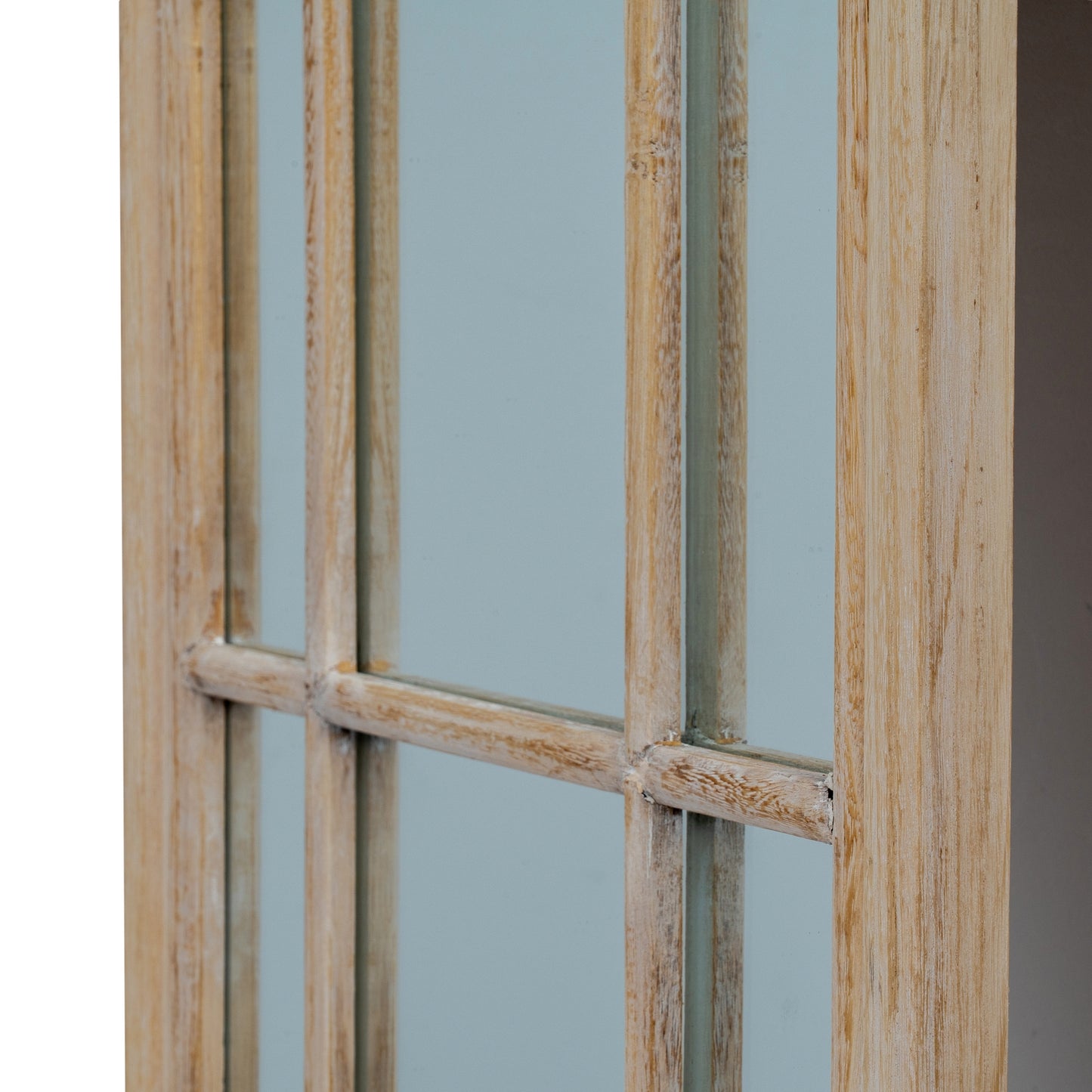 Washed Wood Tall Arched Mirror
