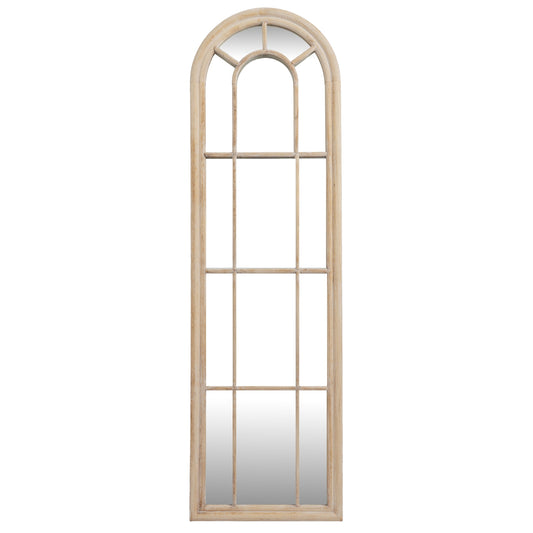 Washed Wood Tall Arched Mirror