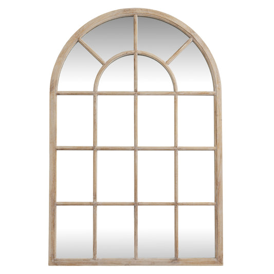 Washed Wood Arched Mirror