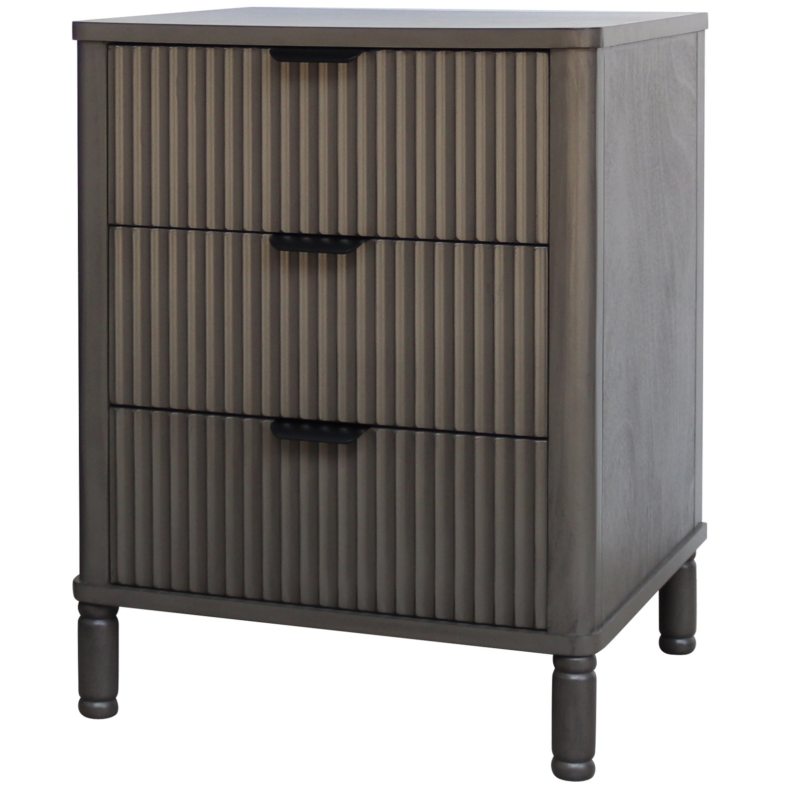 Reed Collection 3 Drawer Bedside Table - Luxe Home Comforts