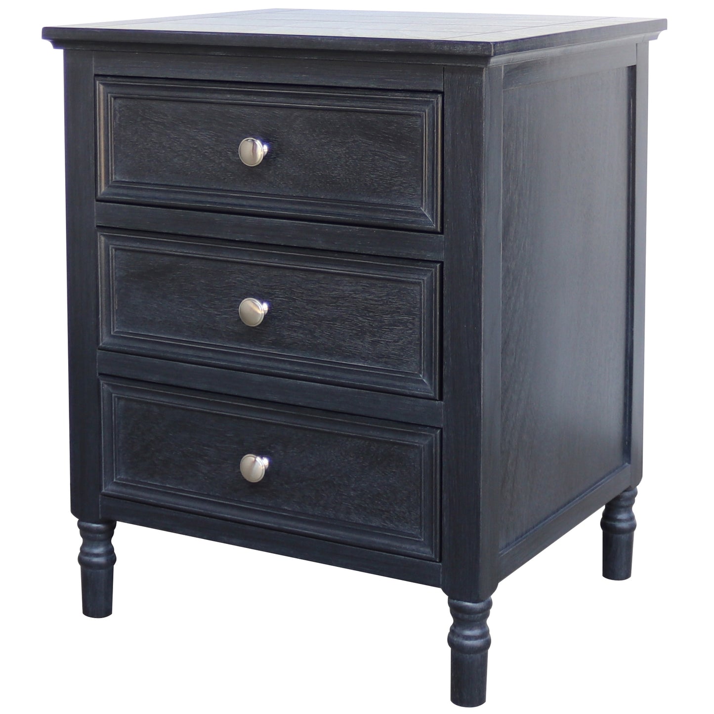 Contour Collection 3 Drawer Side Table - Luxe Home Comforts