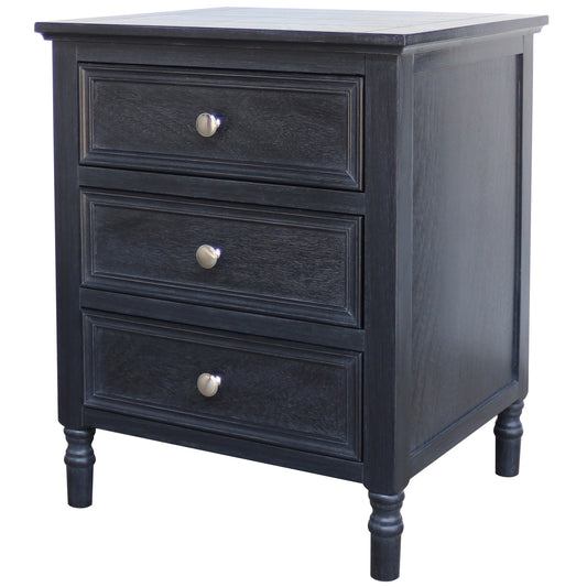 Contour Collection 3 Drawer Side Table - Luxe Home Comforts