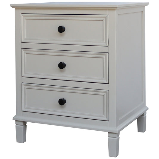 Belmont Collection 3 Drawer Bedside Table - Luxe Home Comforts