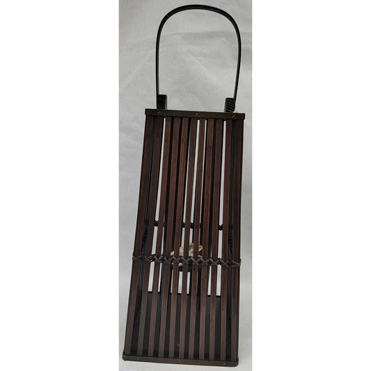 Silo Wicker Lantern With Glass Holder