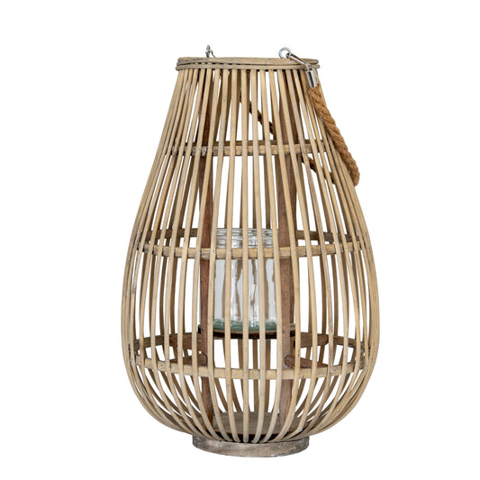 Large Ellipse Lantern With Glass Holder