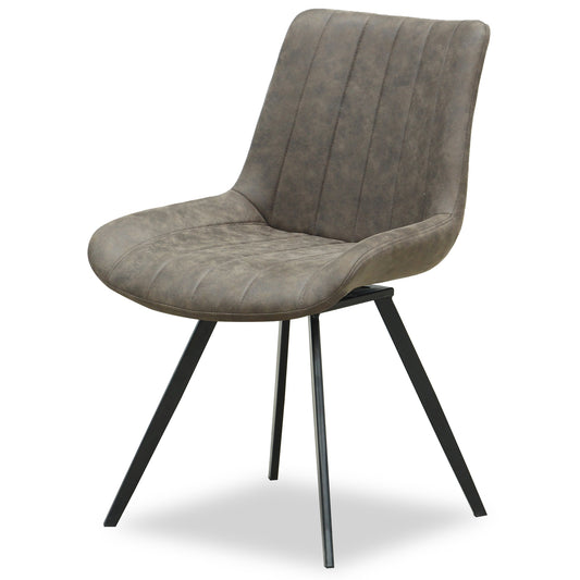 Malmo Coffee Swivel Dining Chair - Luxe Home Comforts