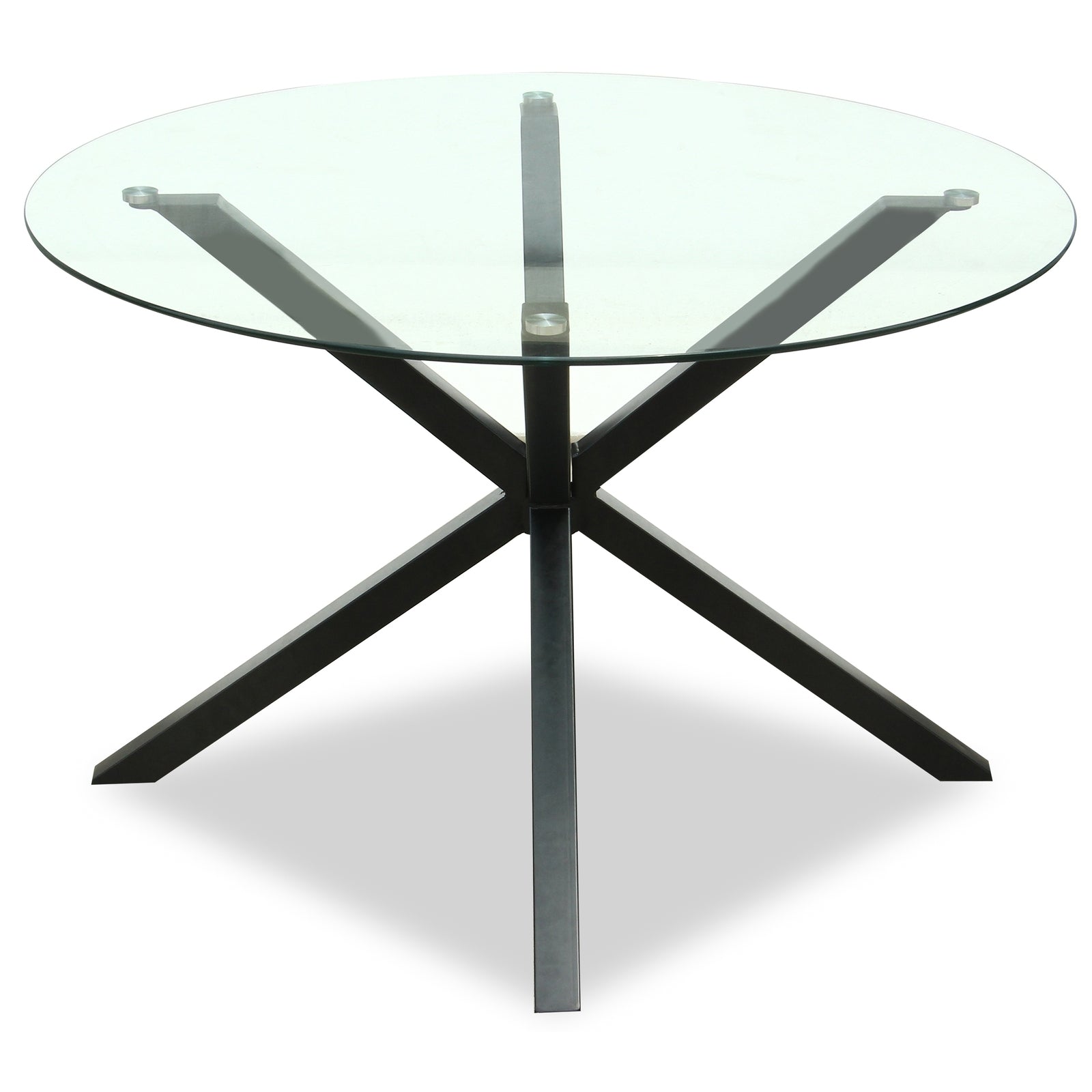 Monza Round Glass Dining Table - Luxe Home Comforts