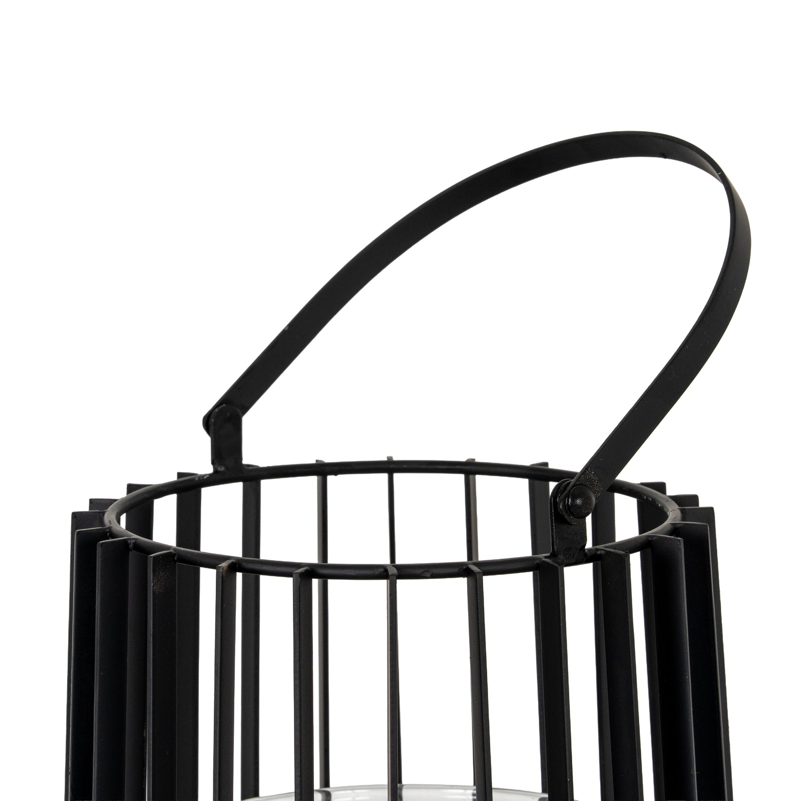 Lynk Large Lantern With Handle And Glass Candle Holder - Luxe Home Comforts