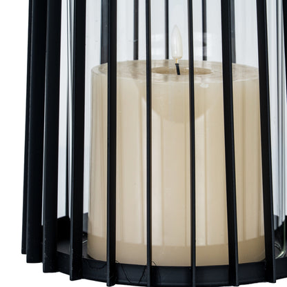 Lynk Large Lantern With Handle And Glass Candle Holder - Luxe Home Comforts