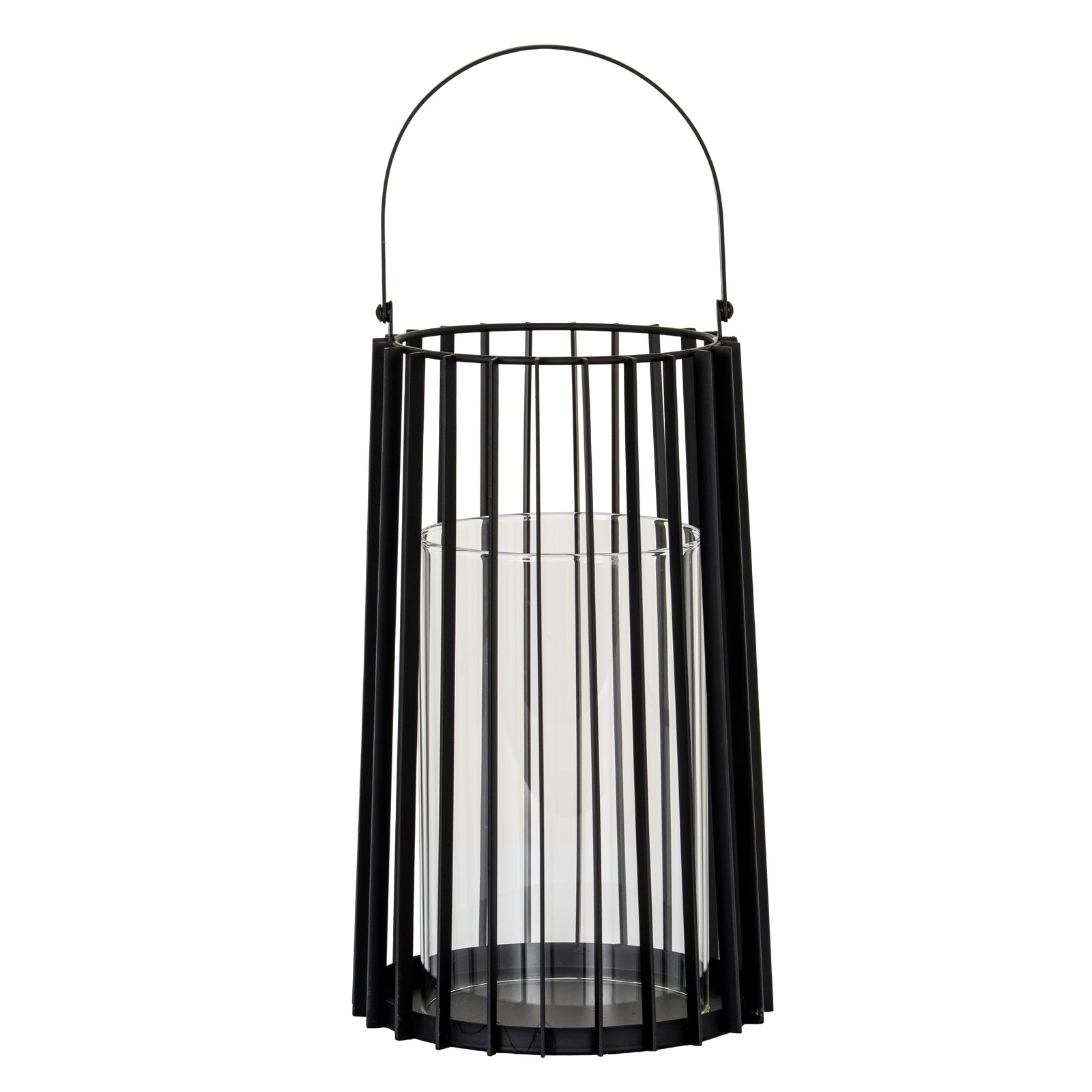 Lynk Large Lantern With Handle And Glass Candle Holder - Luxe Home Comforts