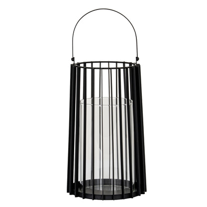Lynk Large Lantern With Handle And Glass Candle Holder - Luxe Home Comforts