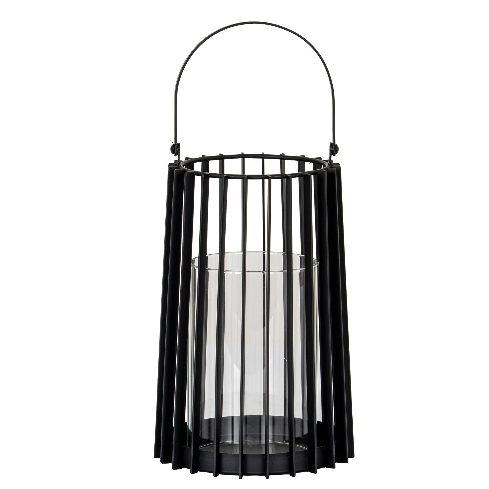 Lynk Medium Lantern With Handle And Glass Candle Holder - Luxe Home Comforts